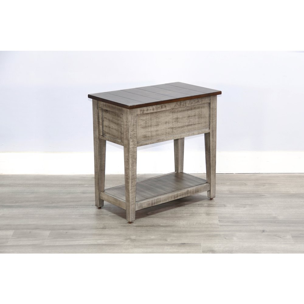 Chair Side Table, Tobacco Leaf/Alpine Grey. Picture 5