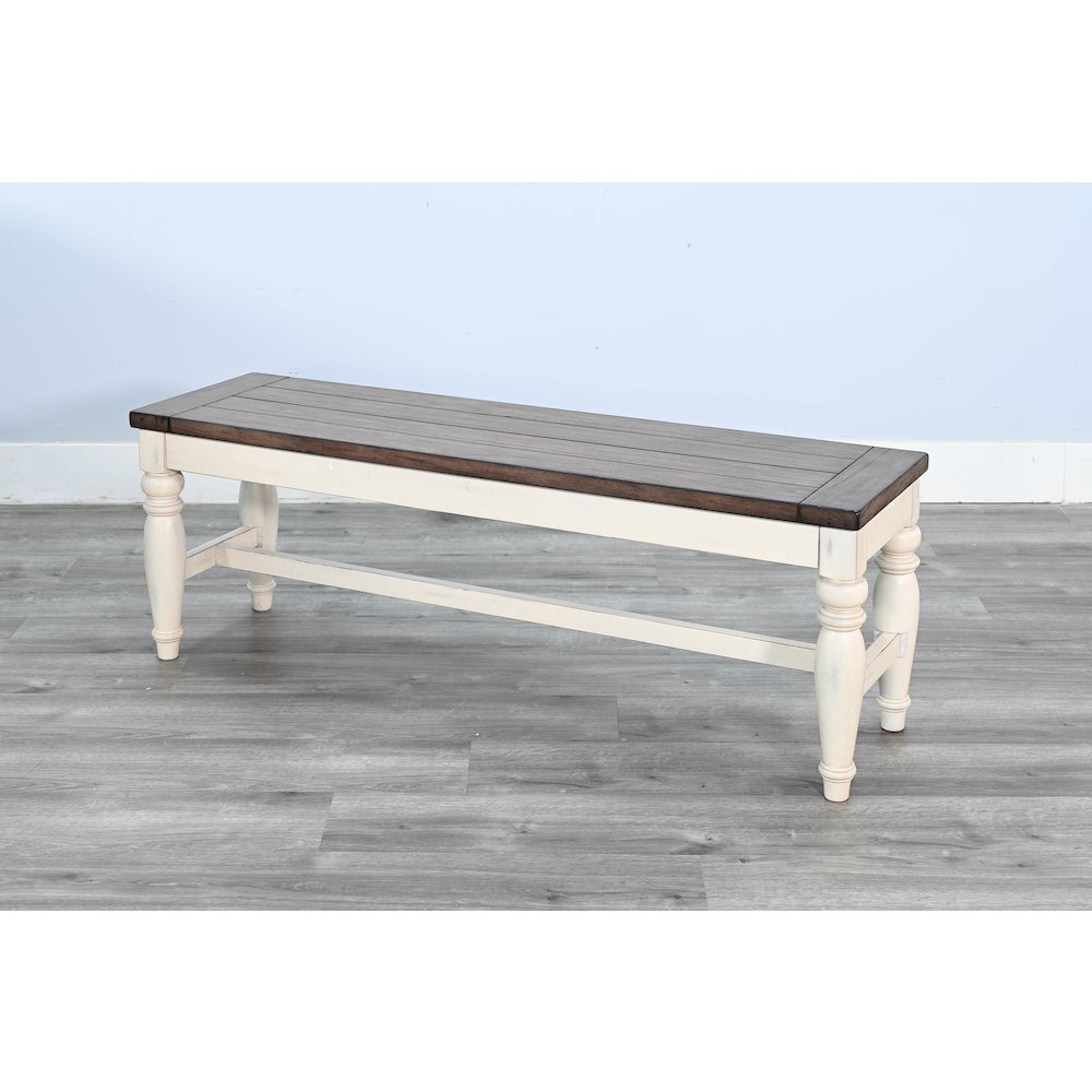 Pasadena Bench with Mindi Veneer Seat. Picture 4
