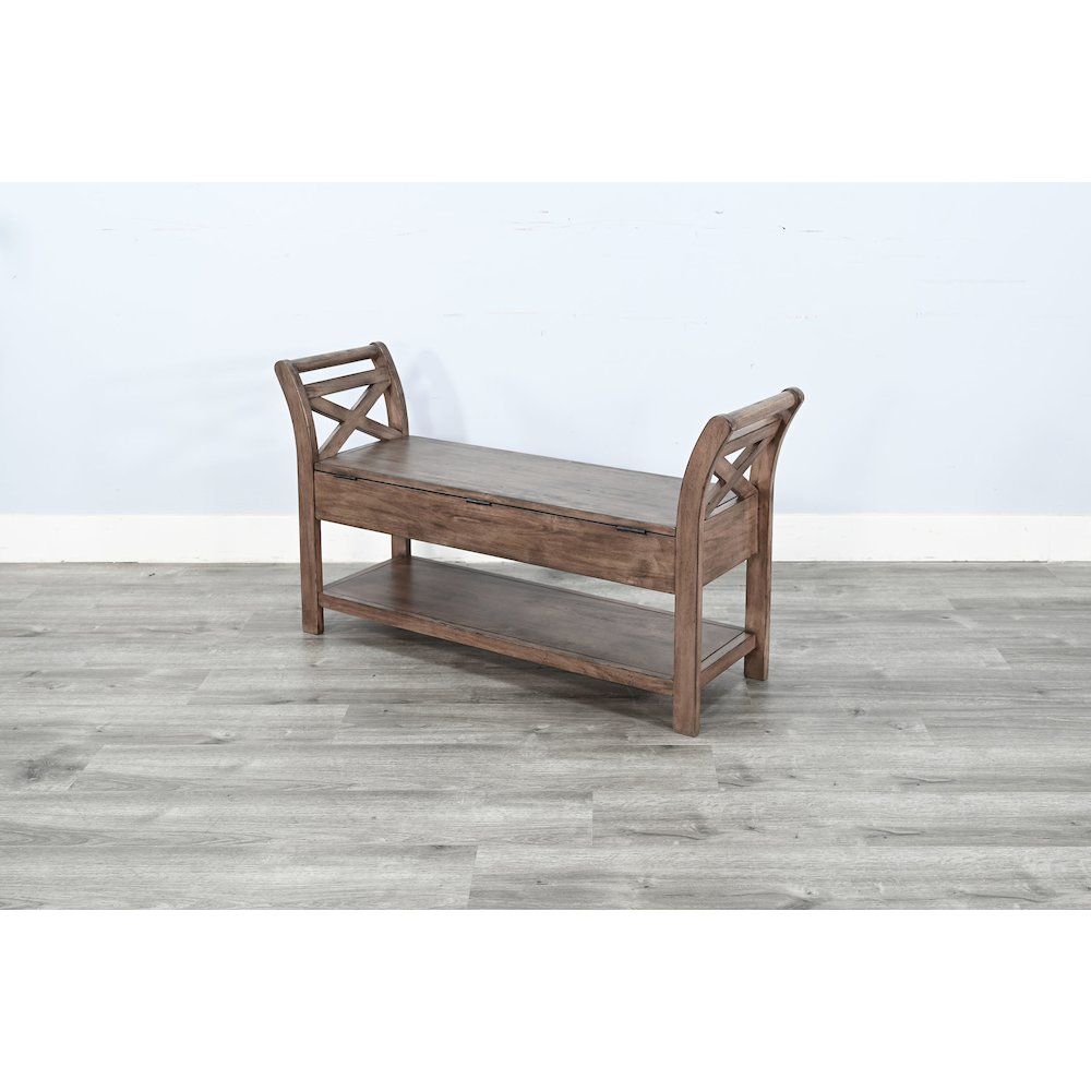 48" Accent Storage Bench, Buckskin. Picture 5