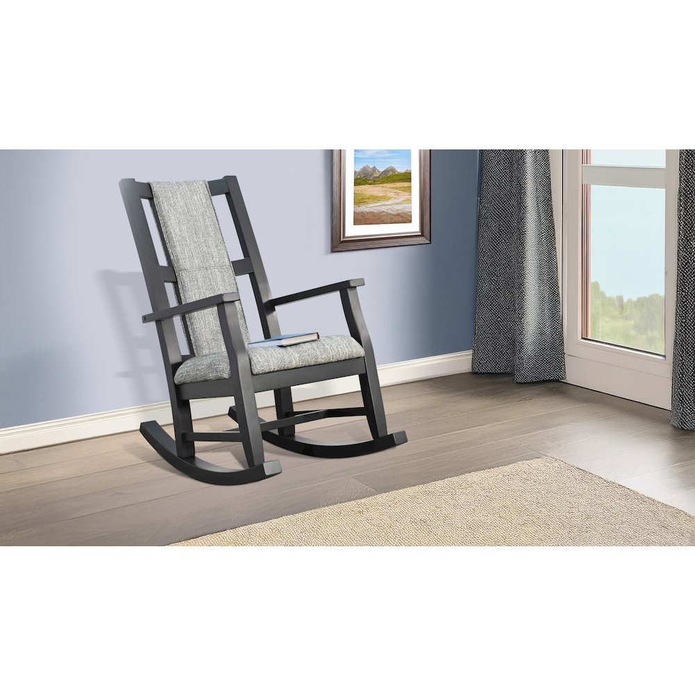 Mara Modern Cushion Rocker. Picture 5