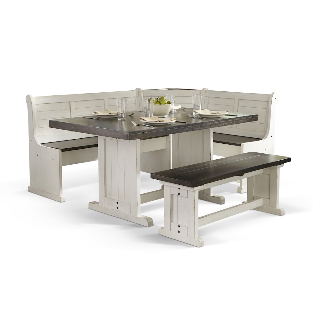 Wood Breakfast Nook Dining Set. Picture 1