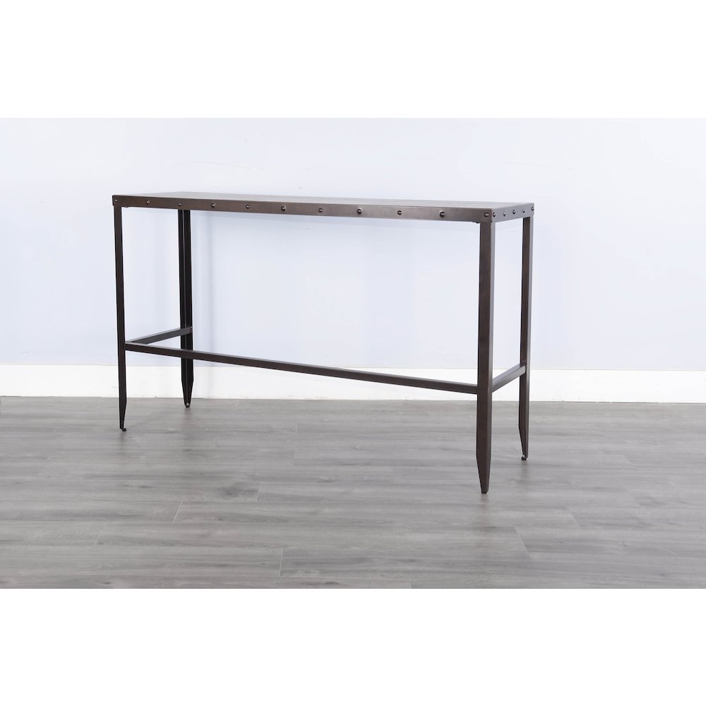 San Diego Wood and Metal Sofa Bar Table. Picture 3