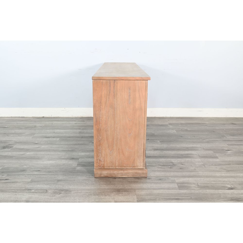 Elena Modern Wood Display Cabinet with Arched Glass Doors. Picture 4