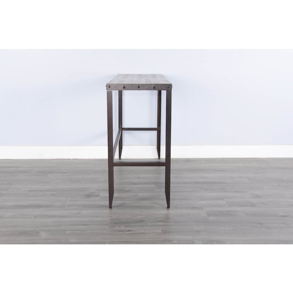 San Diego Wood and Metal Sofa Bar Table. Picture 2