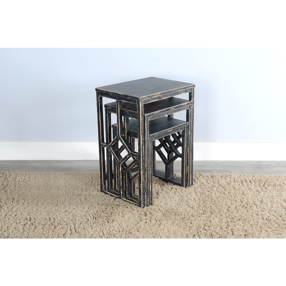 Black Sand Nesting Table. Picture 3