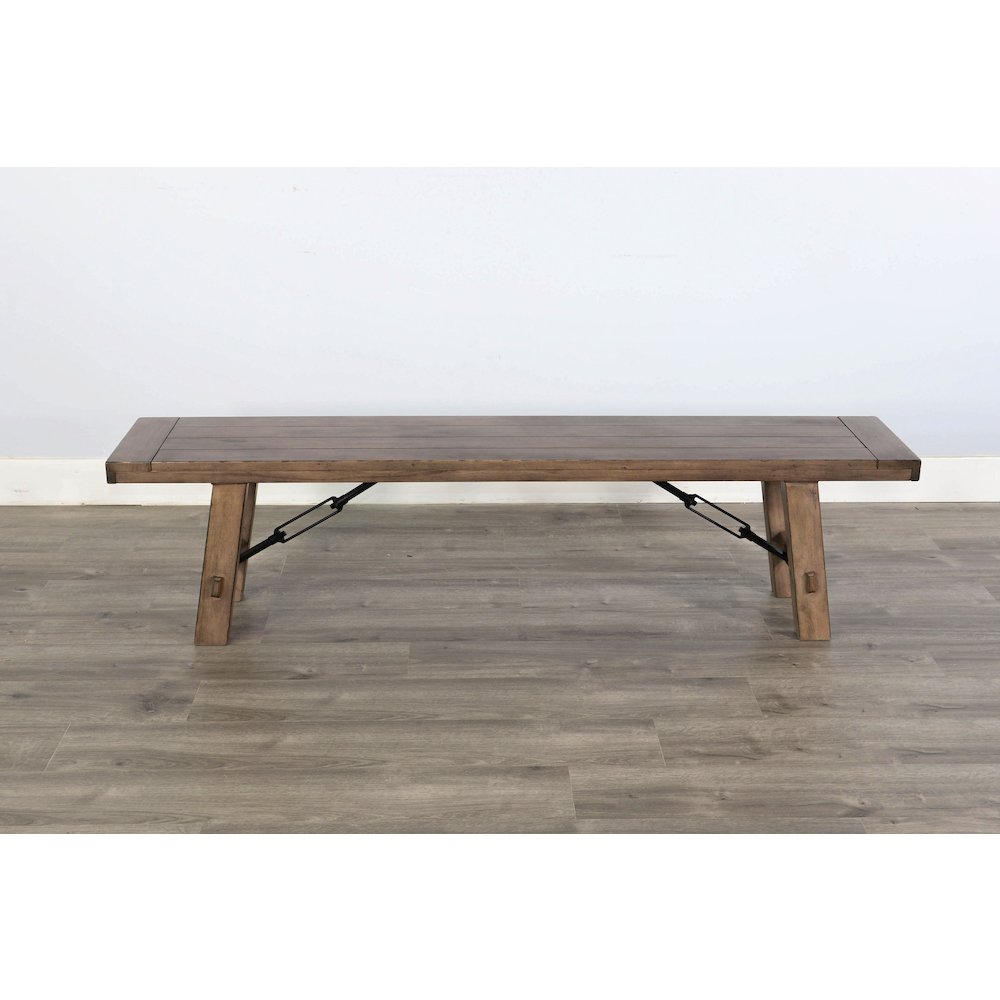 Bench with Turnbuckle, Wood Seat. Picture 3