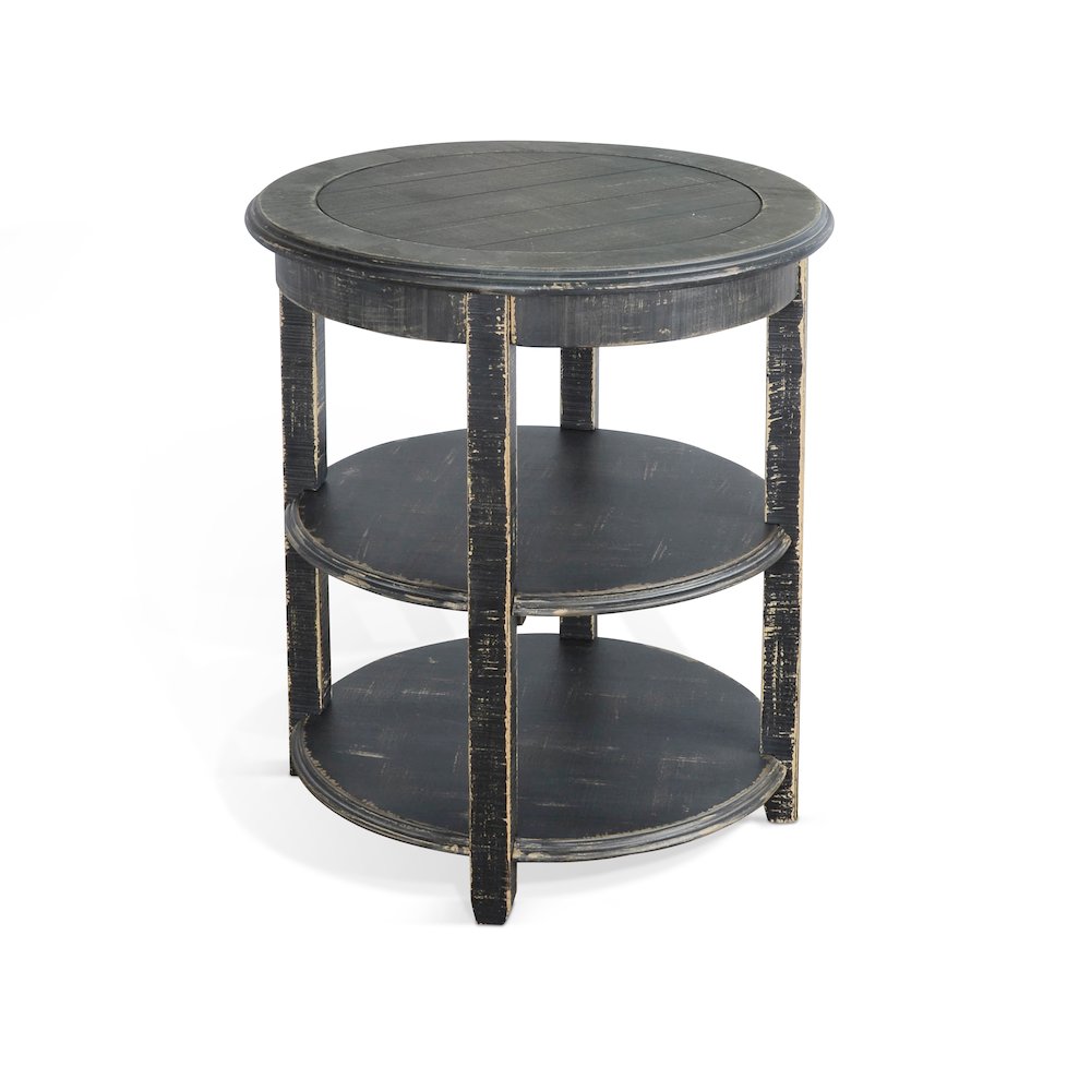Black Sand Side Table. Picture 1