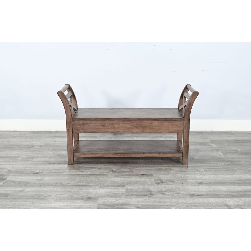 48" Accent Storage Bench, Buckskin. Picture 3