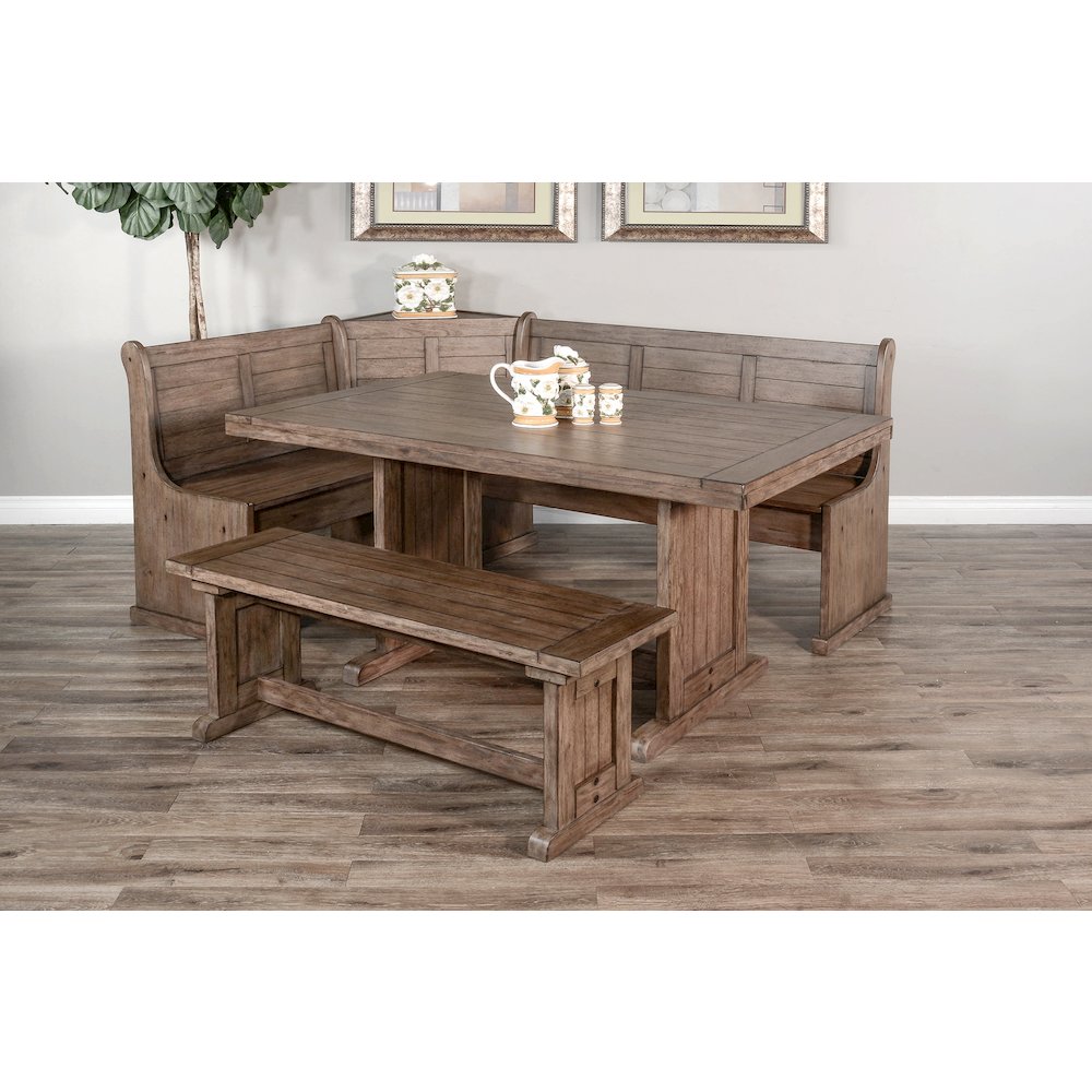 Wood Breakfast Nook Dining Set. Picture 2