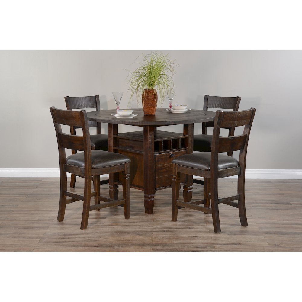54" Round Counter Height Dining Set. Picture 2