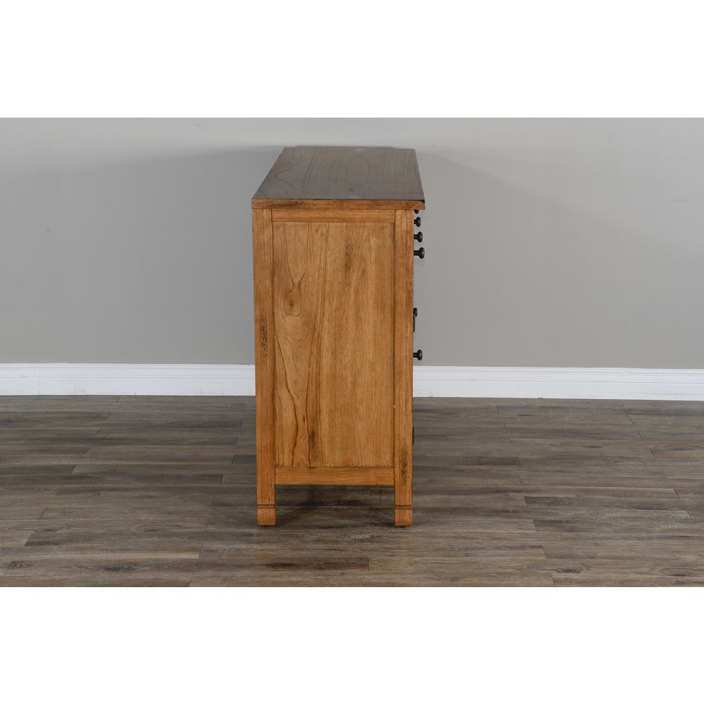 Wood Buffet with Natural Slate. Picture 5
