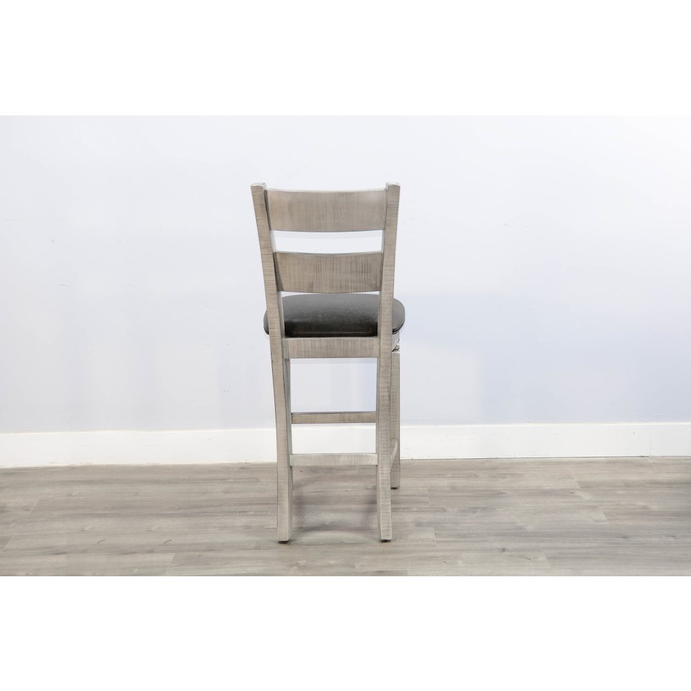 Bar Ladderback Barstool, Cushion Seat (Set of 2). Picture 4