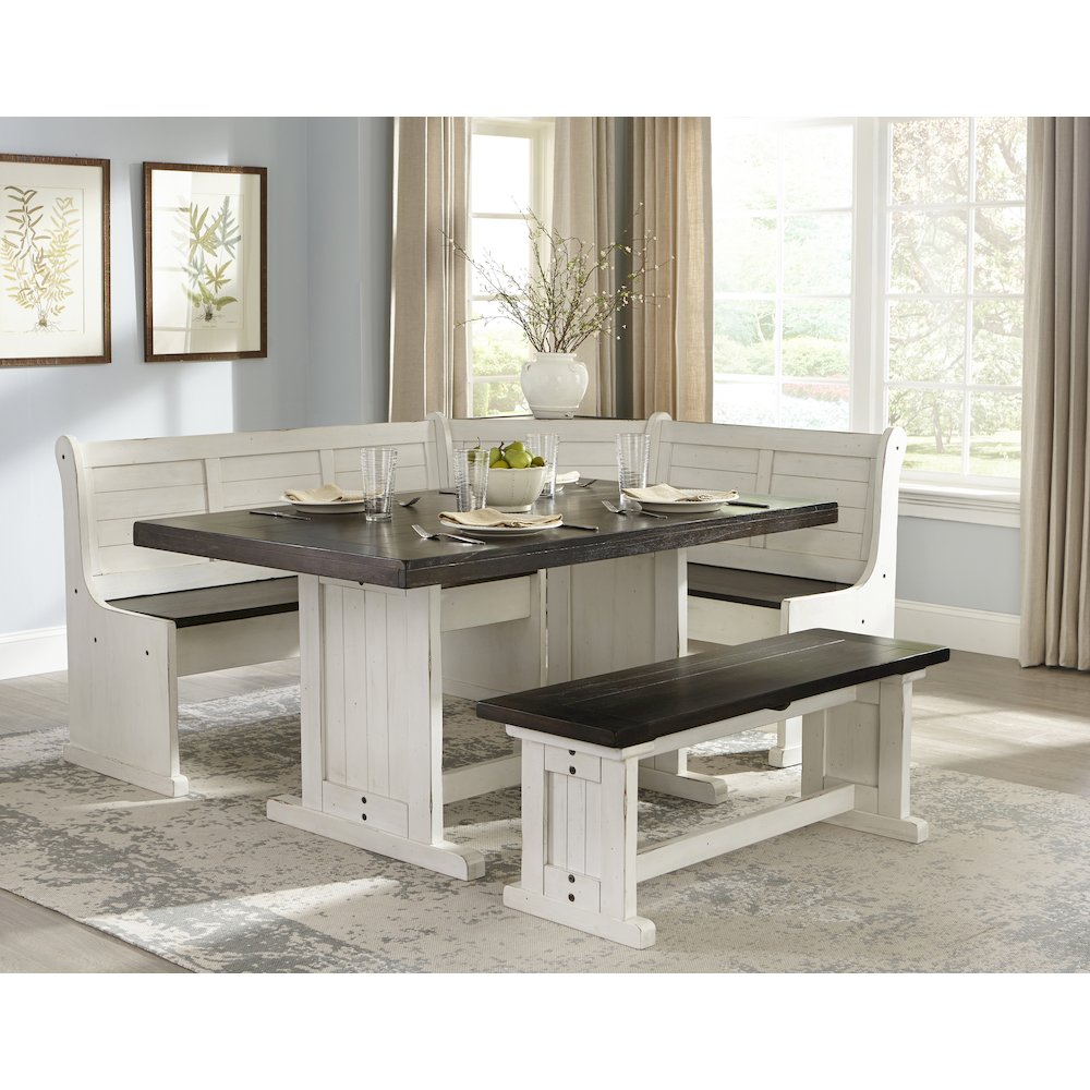 Wood Breakfast Nook Dining Set. Picture 3