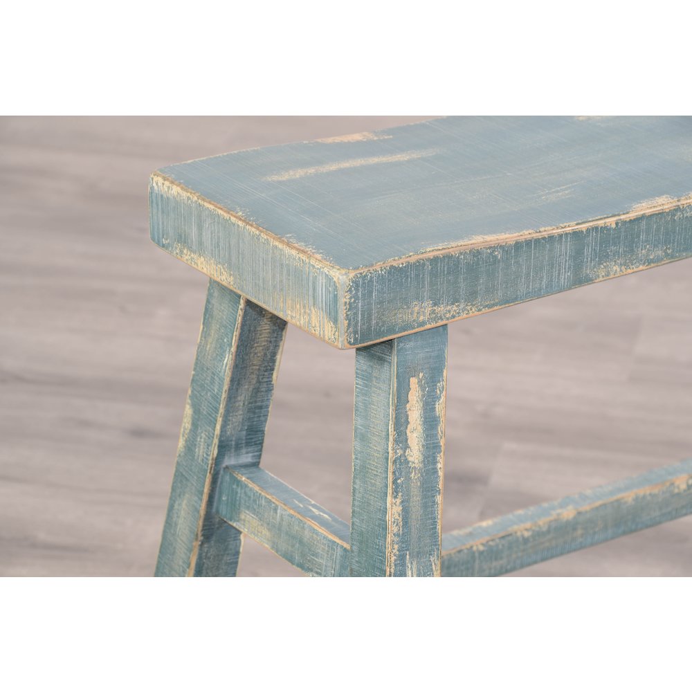 Counter Carriage House Crossback Barstool, Wood Seat. Picture 5