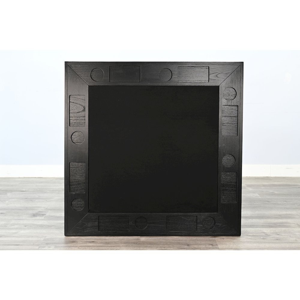 Black Square Reno Poker Dining Table. Picture 5