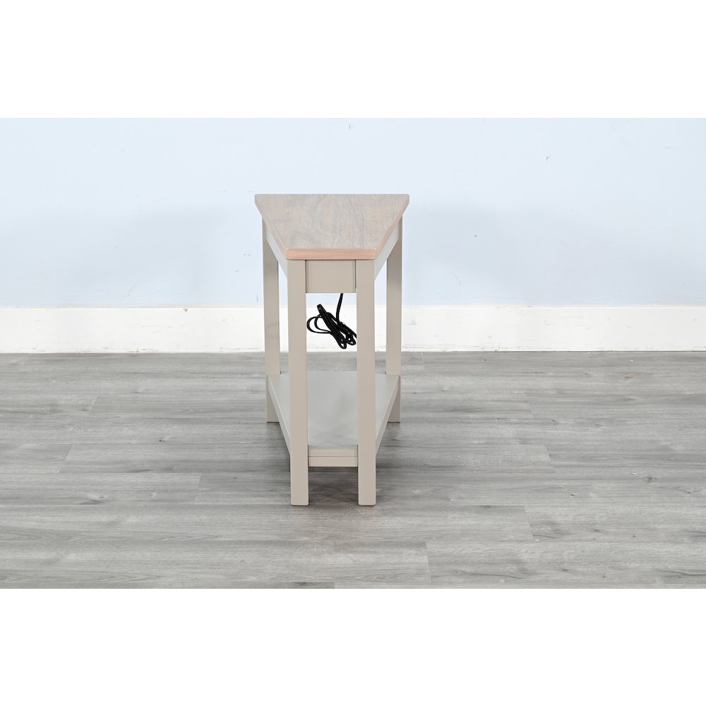 Chair Side Table with Power Strip. Picture 3
