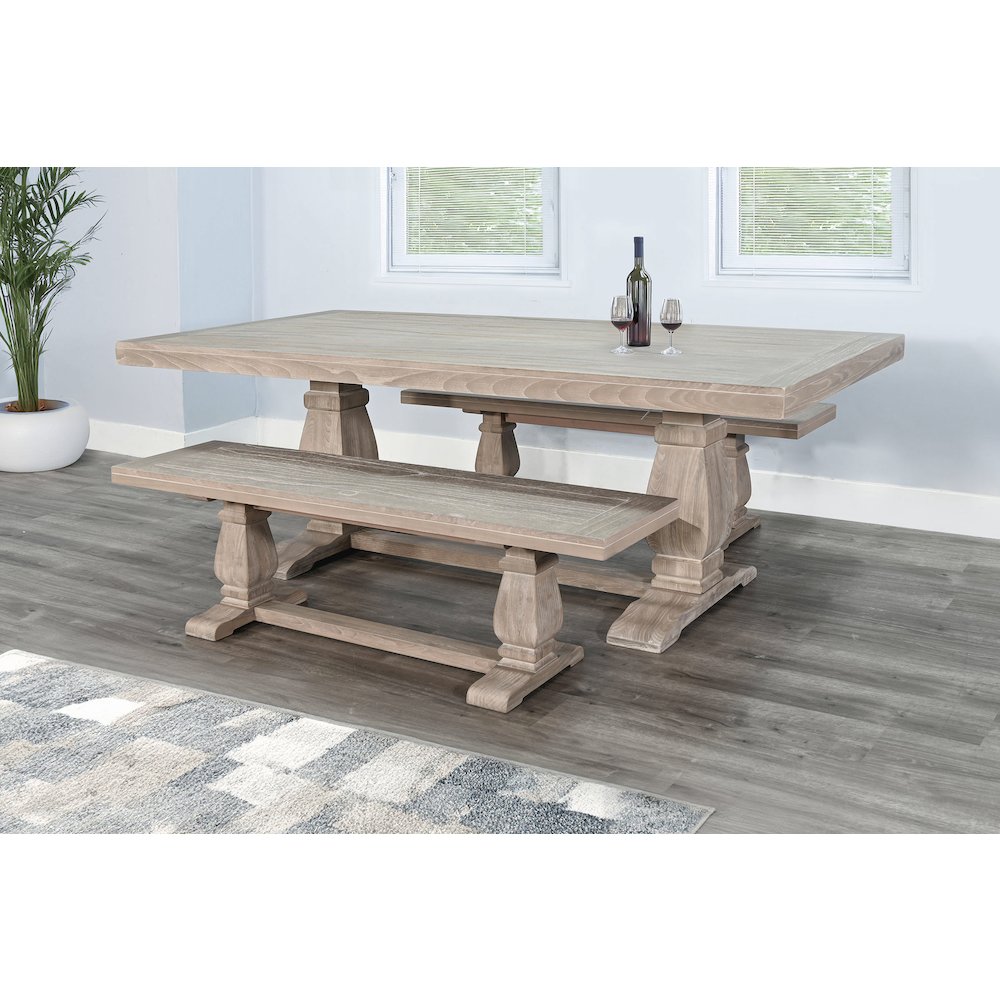 Gianna Wood Dining Bench. Picture 3