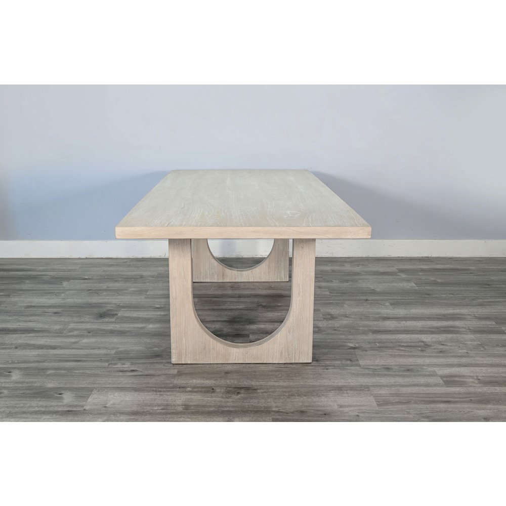 Liz Arched Leg Dining Table. Picture 4