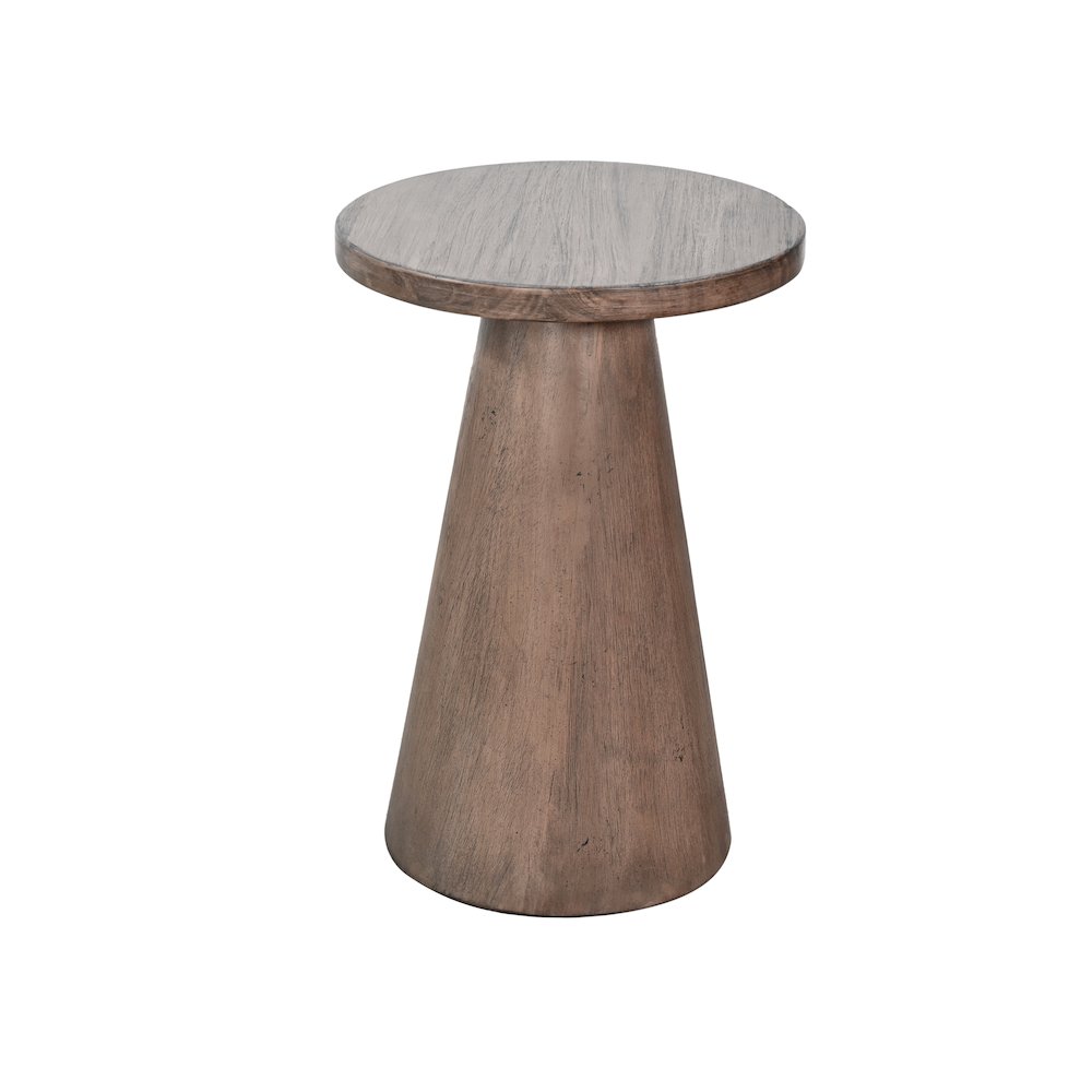 Felicity Modern Solid Wood Pedestal Side Table. Picture 1