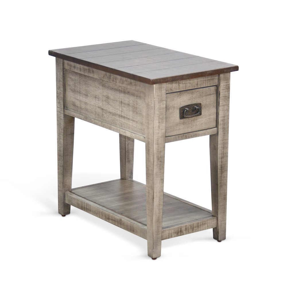 Chair Side Table, Tobacco Leaf/Alpine Grey. Picture 1