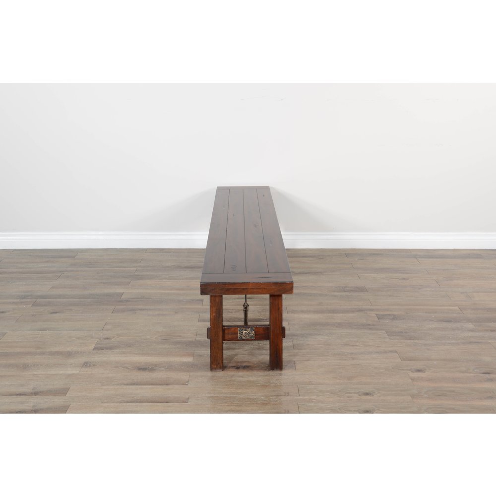 Dining Bench with Turnbuckle Accents. Picture 5
