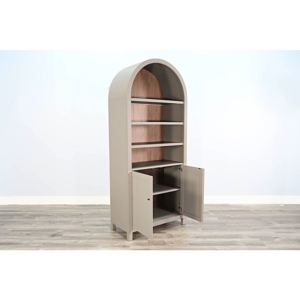 Arched Display Cabinet with Doors. Picture 3