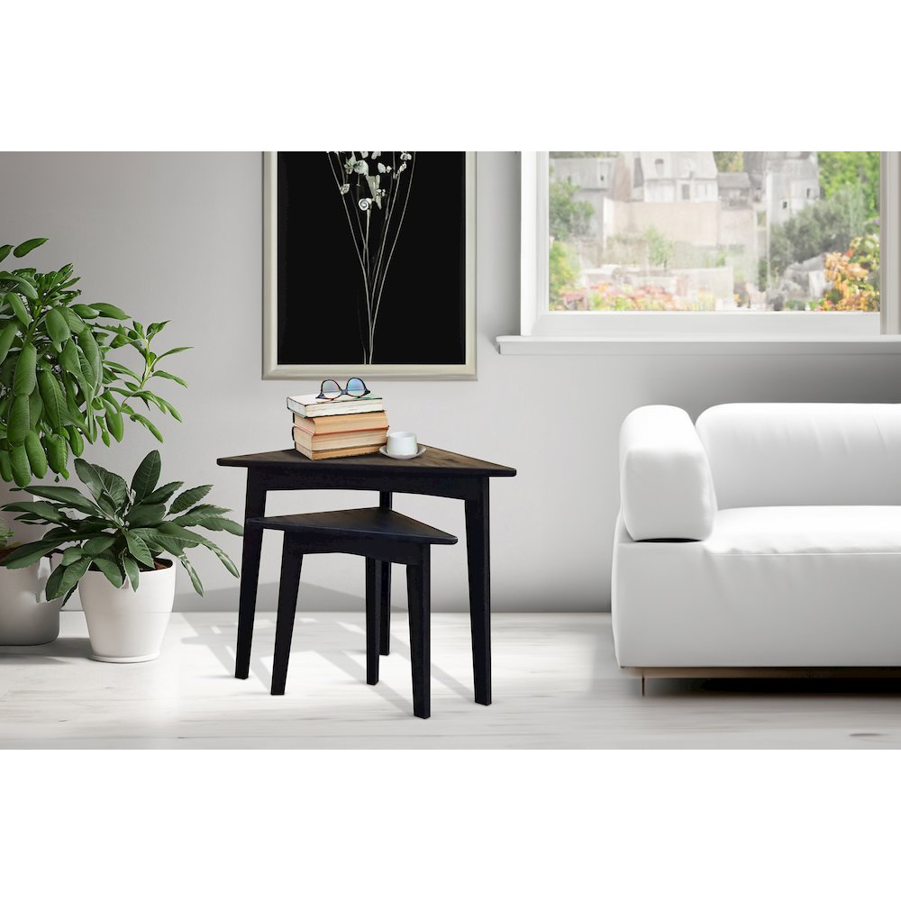 Bijou Triangular Nesting Table, Umbra. Picture 2