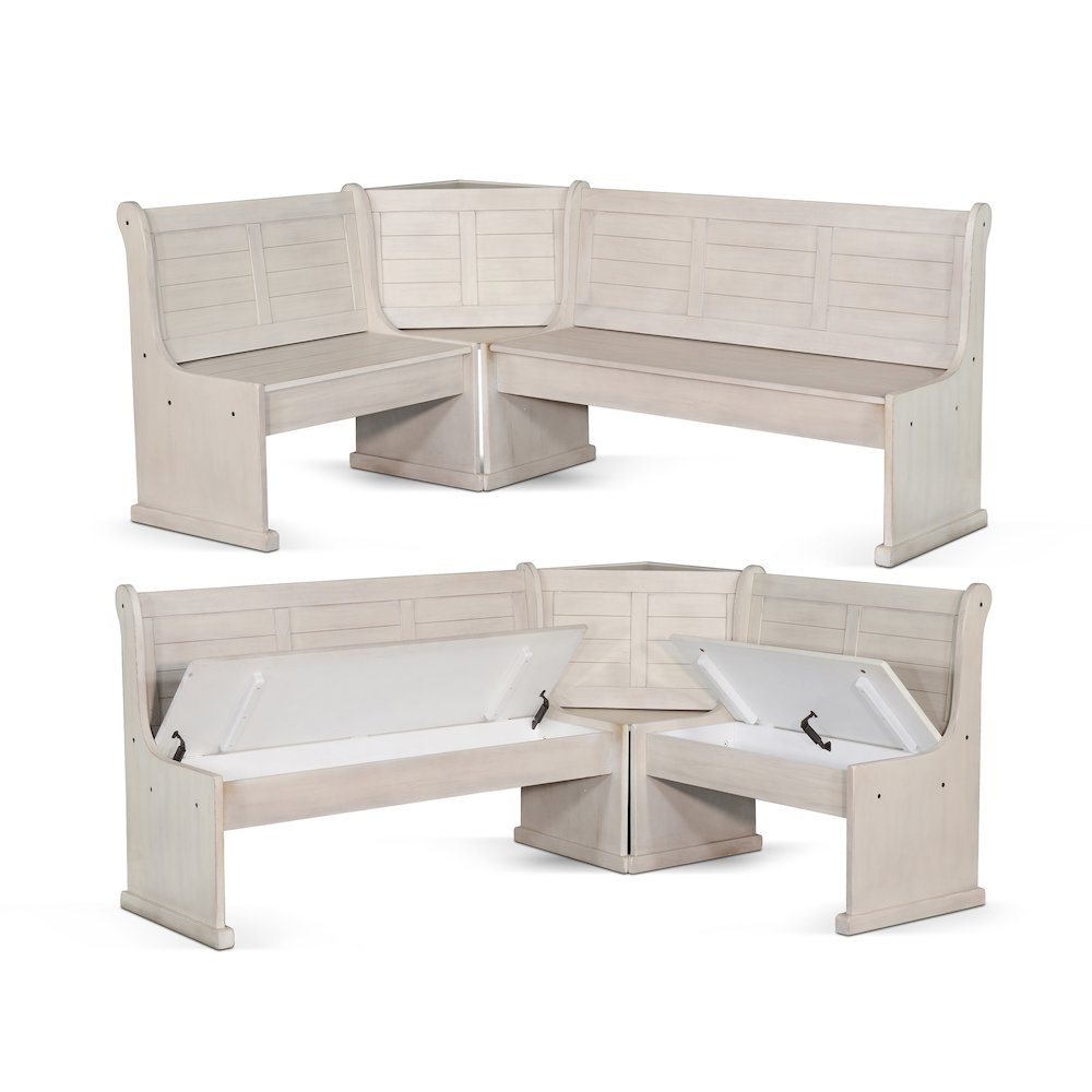 Wood Breakfast Nook Dining Set. Picture 3