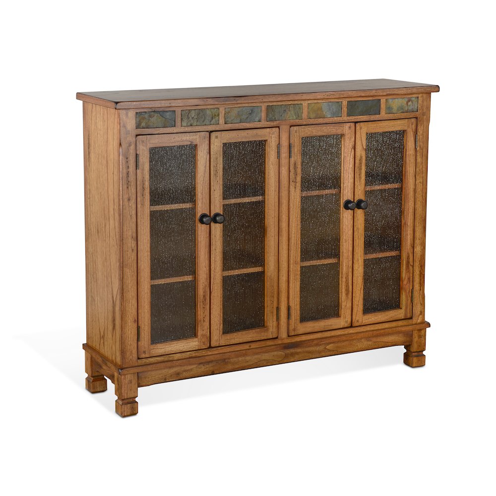 Sedona 42" Adjustable Shelf Wood Bookcase in Rustic Oak. Picture 7