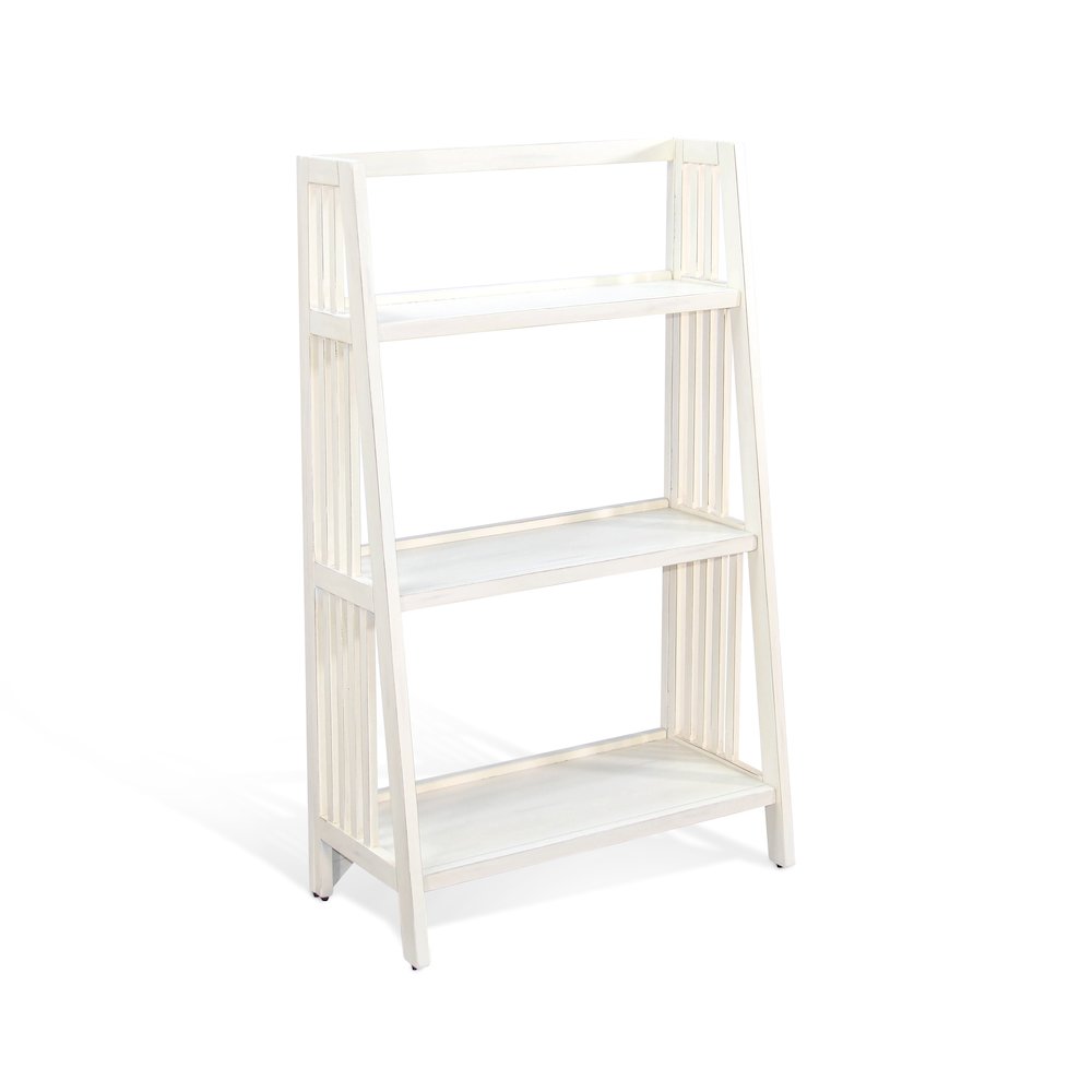 Sunny Designs 48" Mahogany Wood Folding Bookcase. Picture 1