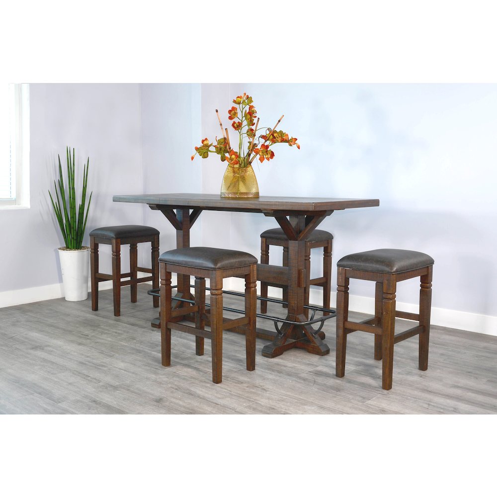 Homestead Rectangular Pub Table Set. Picture 2