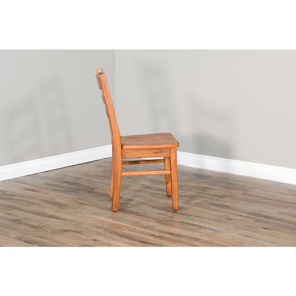 Sedona Ladderback Chair, Wood Seat (Set of 2). Picture 3
