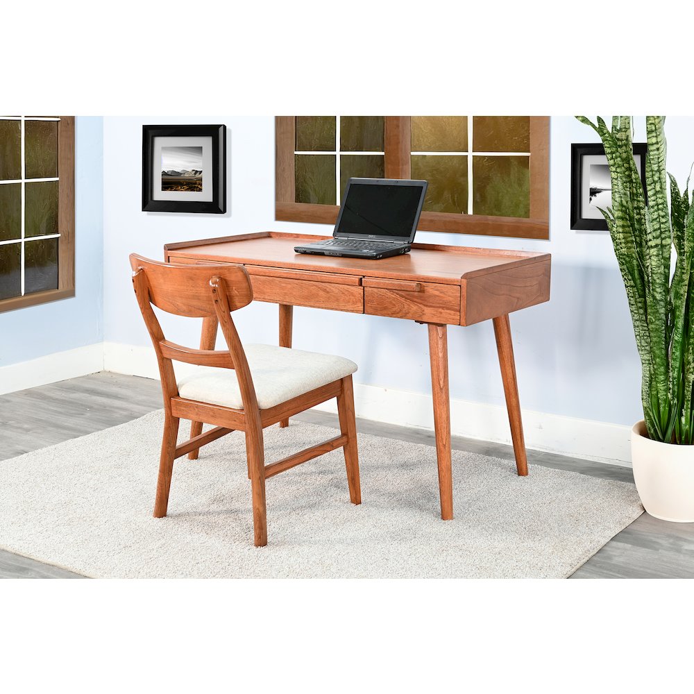48" Mid-Century Desk, Cinnamon. Picture 7