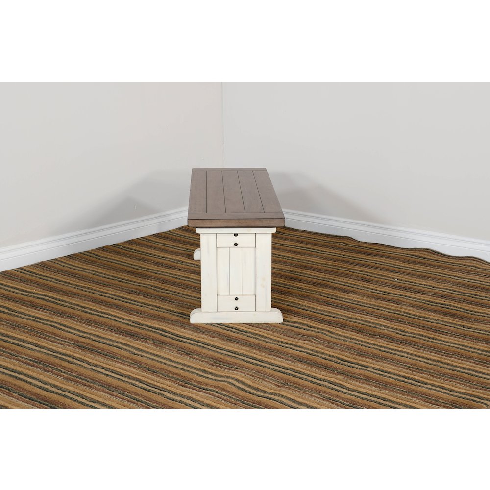 Wood Side Bench. Picture 3