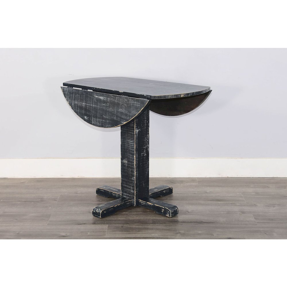 Black Sand Drop Leaf Table. Picture 3