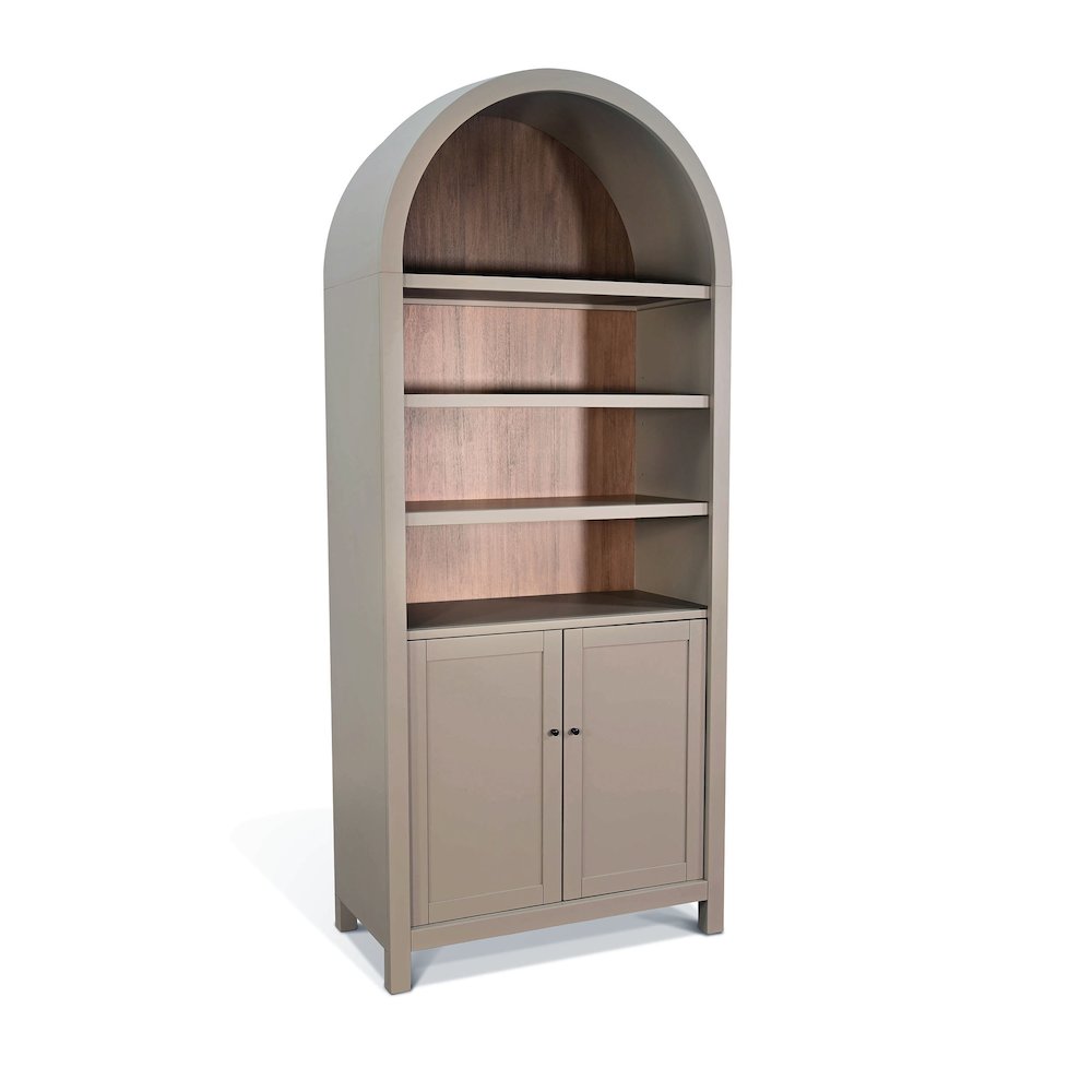 Arched Display Cabinet with Doors. Picture 1
