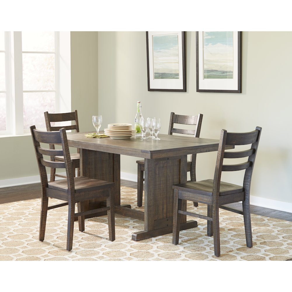 Rectangular Wood Dining Table. Picture 2