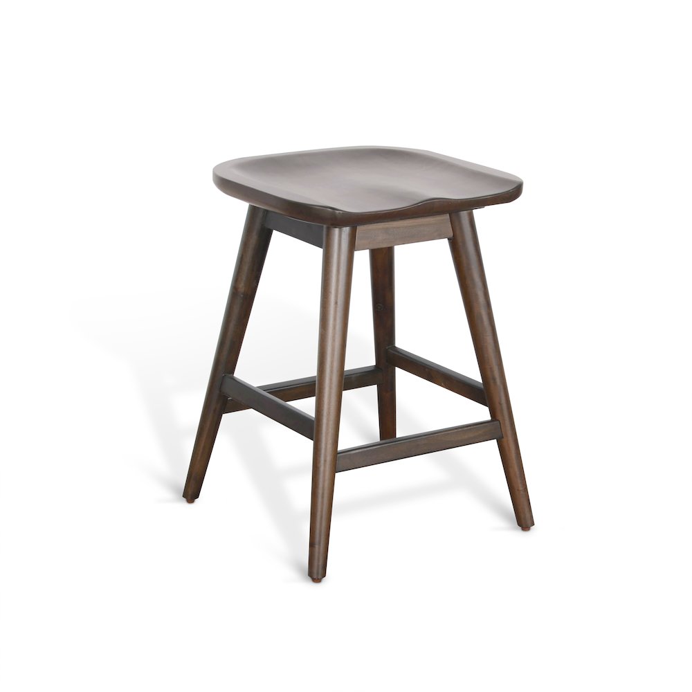 Counter Stool with Saddle Seat. Picture 1