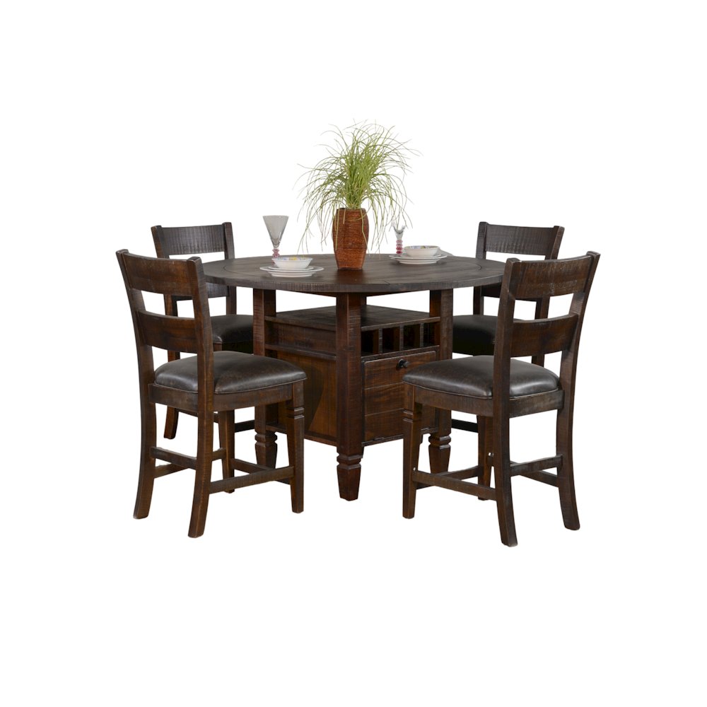54" Round Counter Height Dining Set. Picture 1