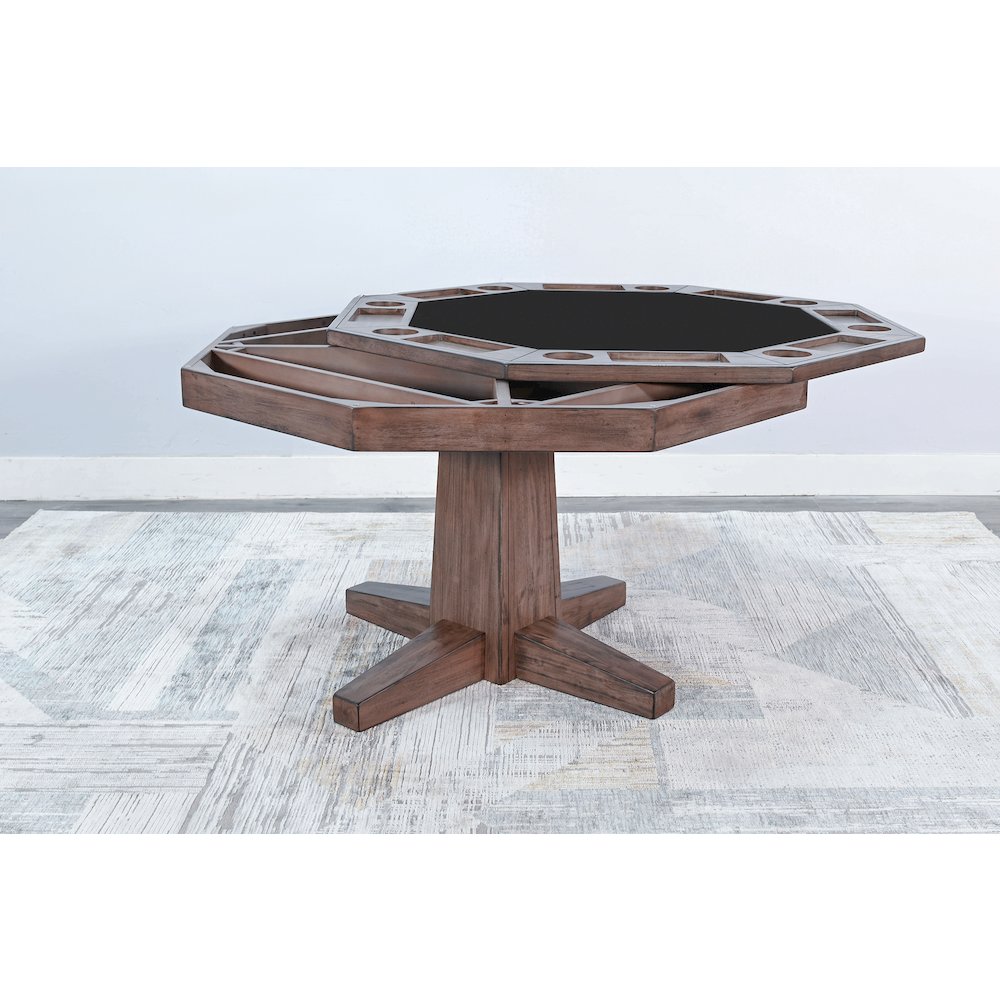 5-Piece Reversible Game and Dining Poker Table Set. Picture 7