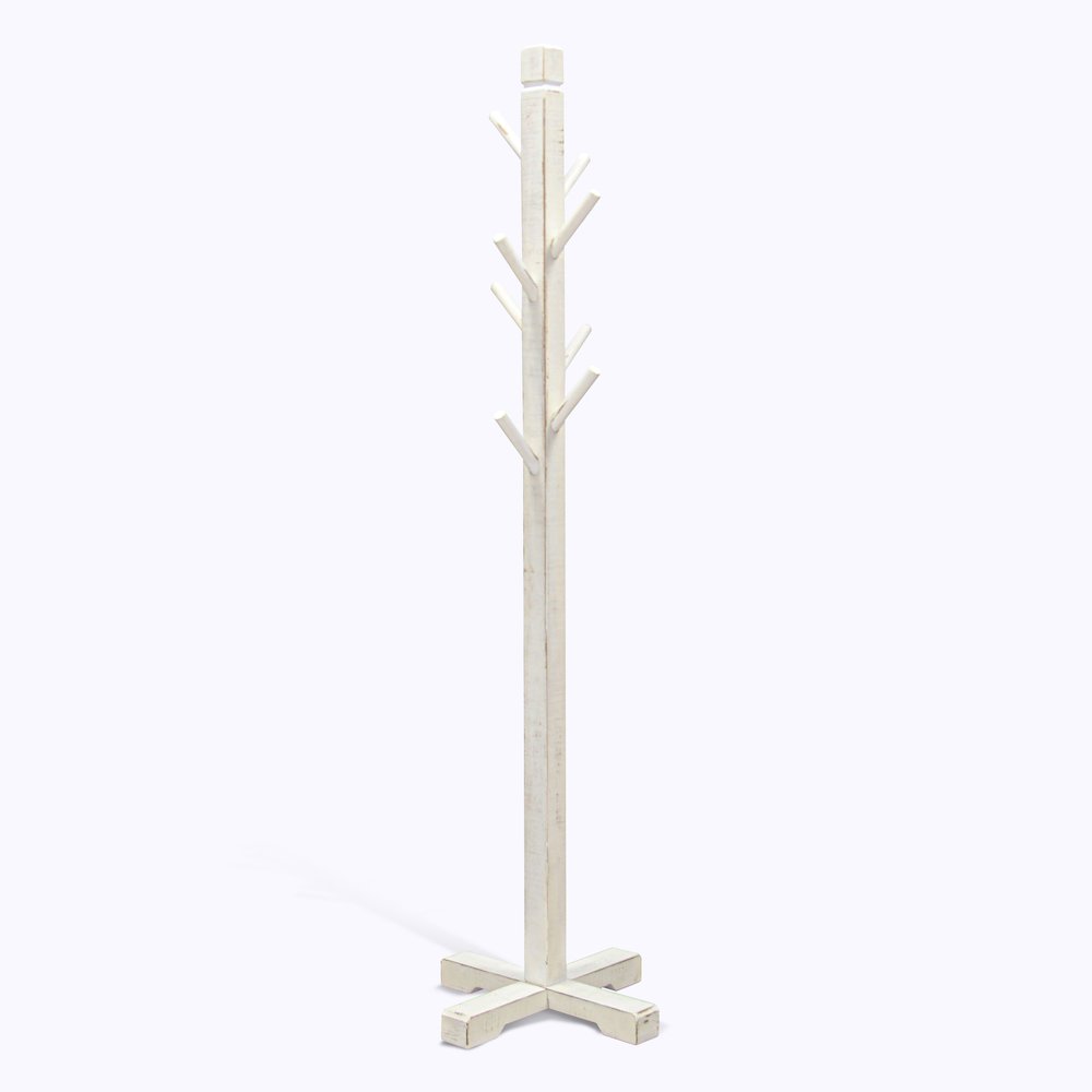 Traditional Solid Wood Hat Rack with 8-Prong Hooks. Picture 1