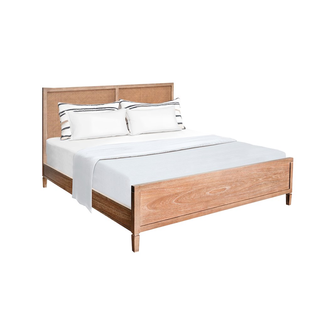 Belinda Cane Queen Bed. Picture 1