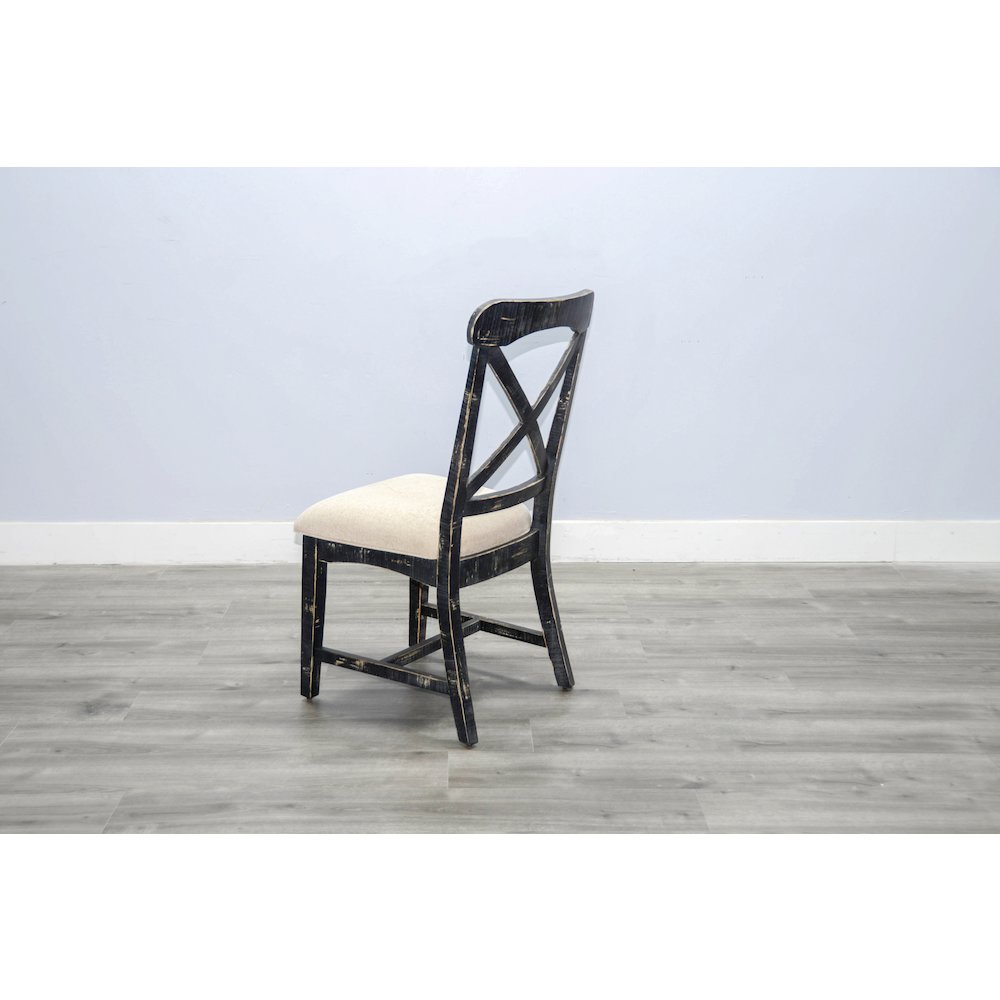 Sunny Designs Black Sand Chair, Cushion Seat (Set of 2). Picture 4