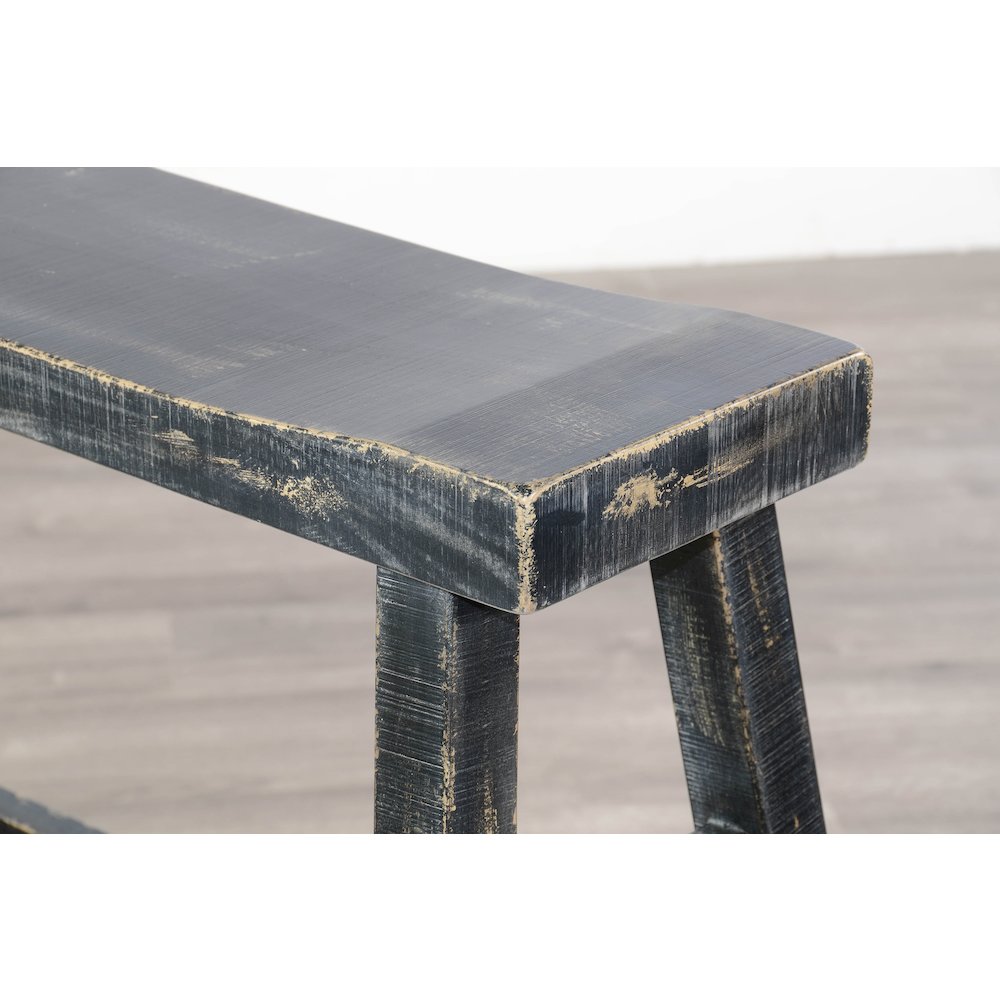 Black Sand 30'H Bench, Wood Seat. Picture 5