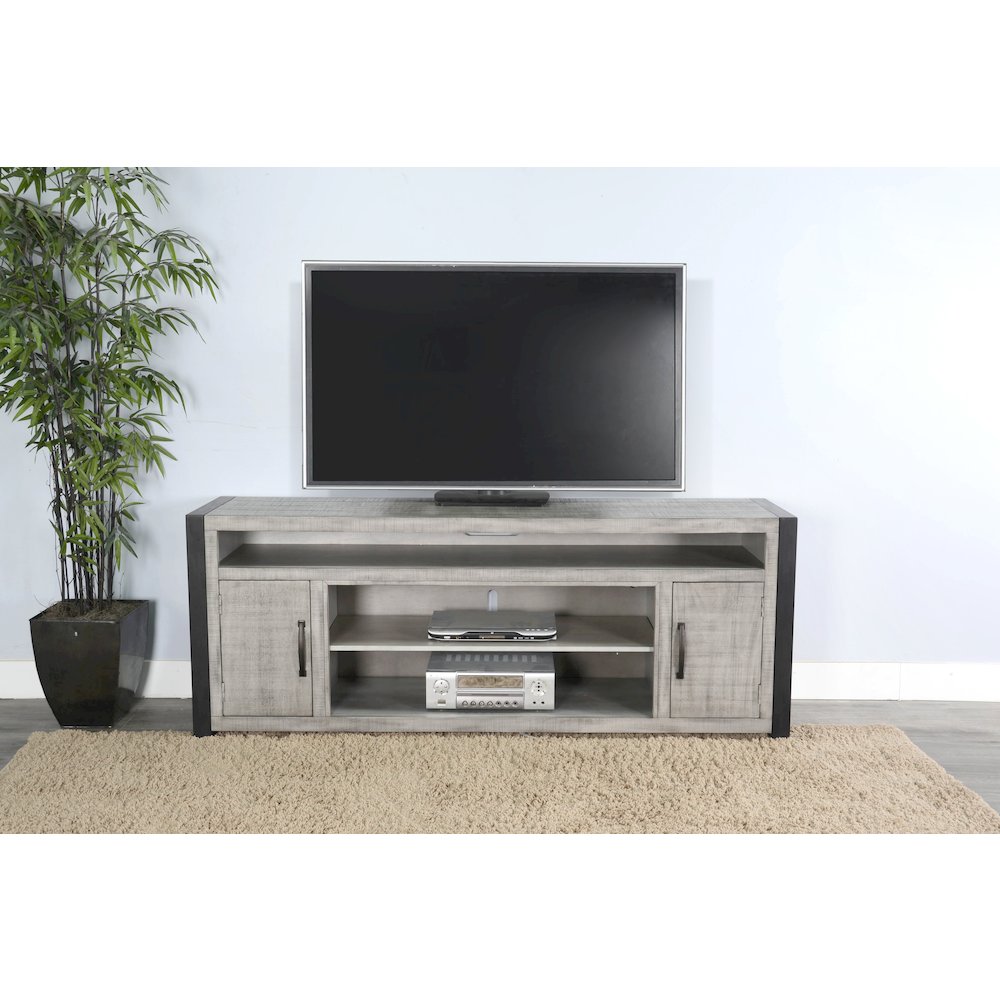 Media Console, Alpine Grey. Picture 2