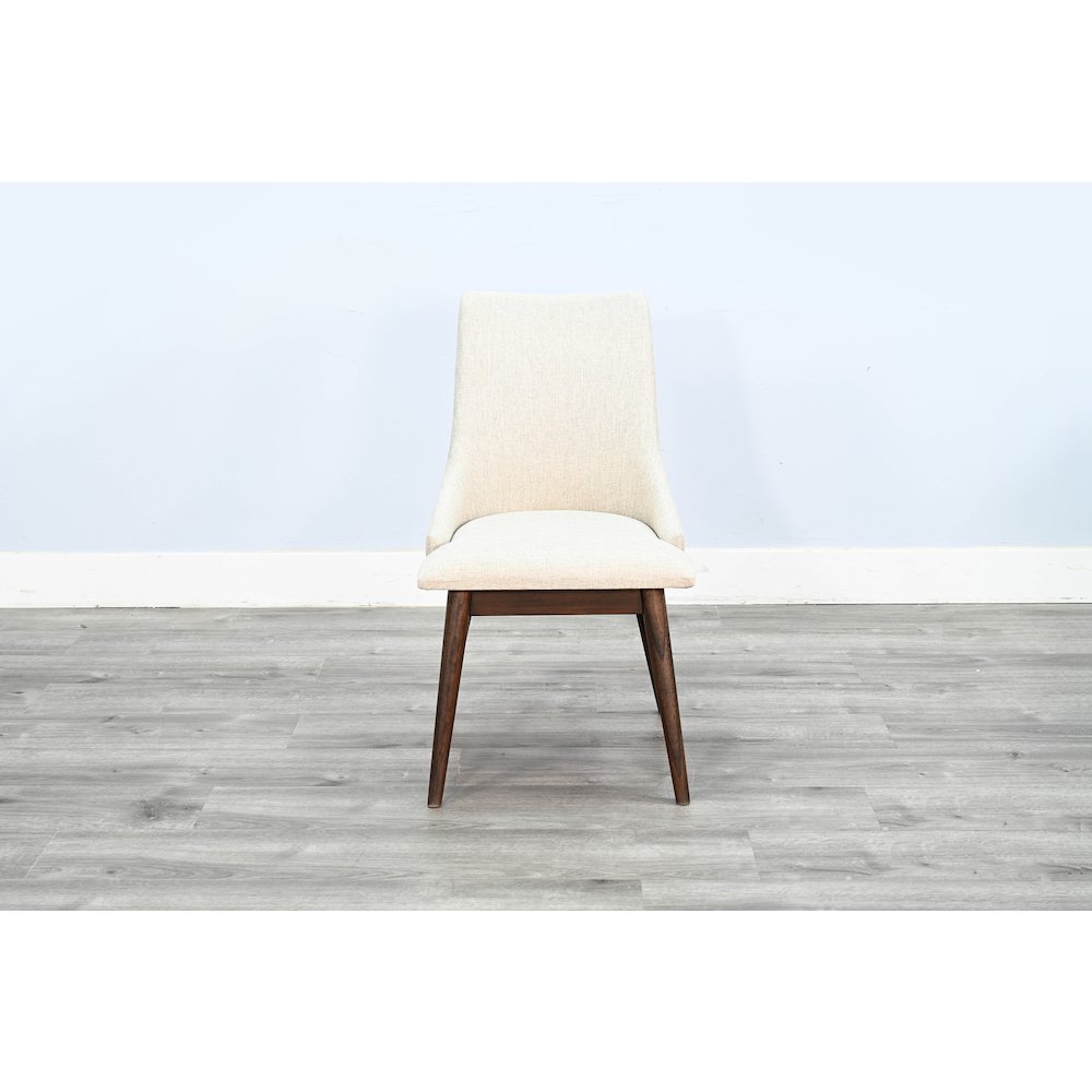 Upholstered Cushion Seat Dining Chair (Set of 2), Walnut. Picture 2