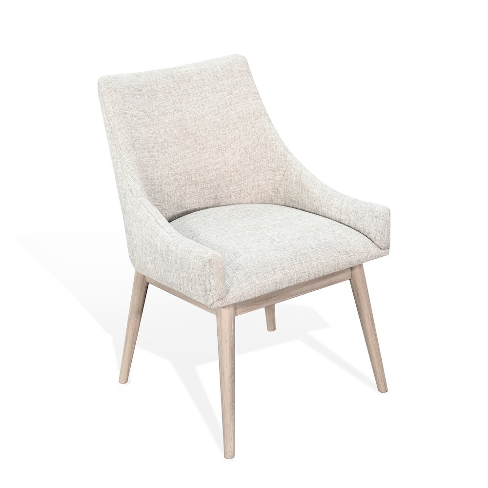 Olivia Lowback Cushioned Grey Dining Chair (Set of 2). Picture 1