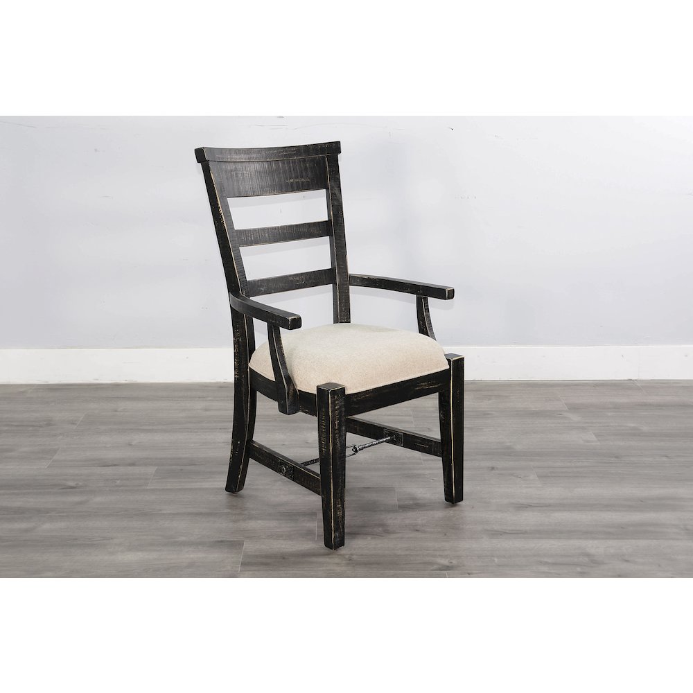 Wood Arm Dining Chair (Set of 2). Picture 2