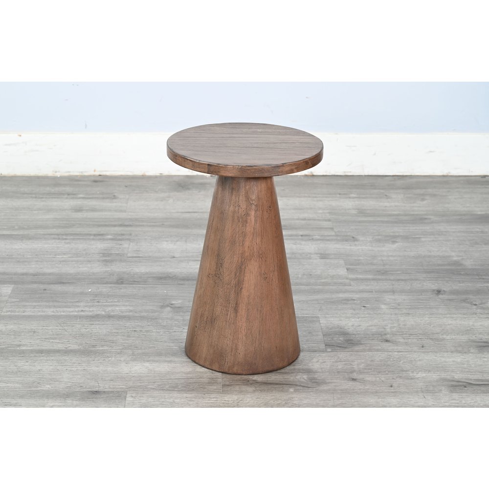 Felicity Modern Solid Wood Pedestal Side Table. Picture 4