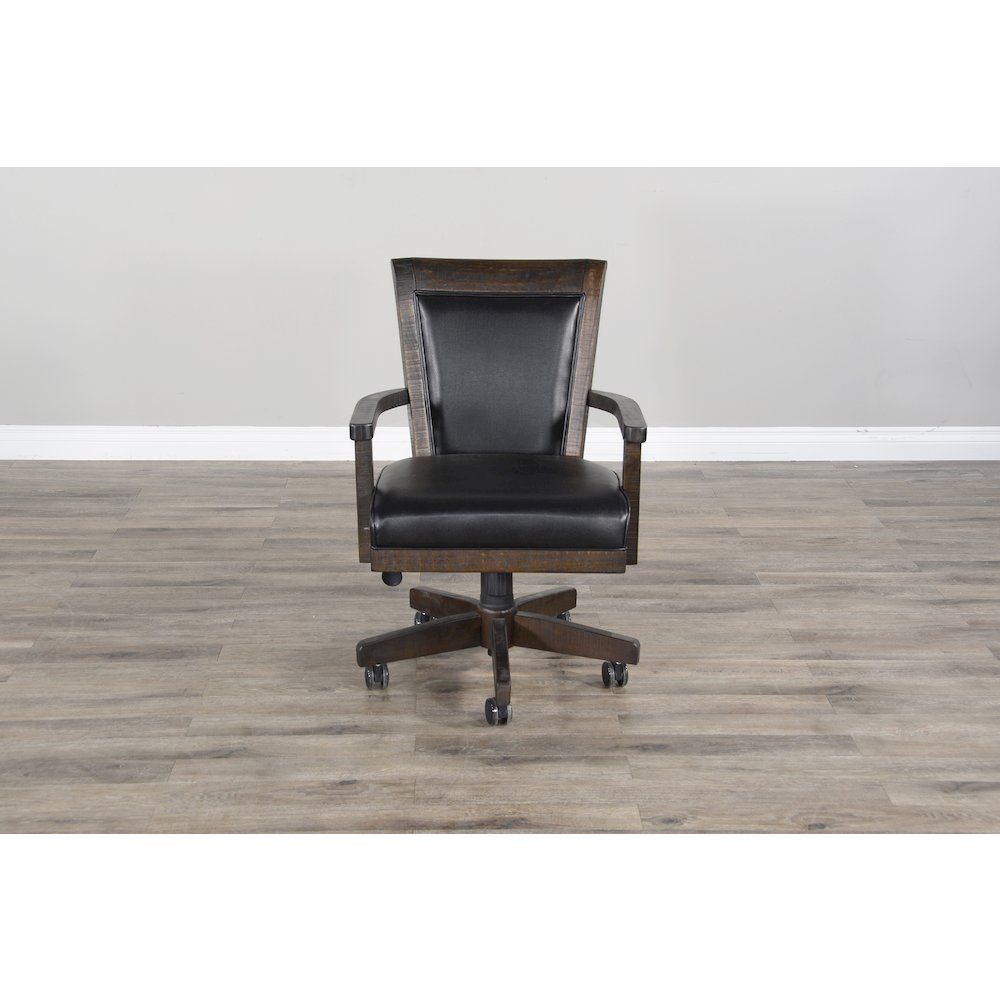 Game Chair with Casters, Cushion Seat & Back. Picture 2